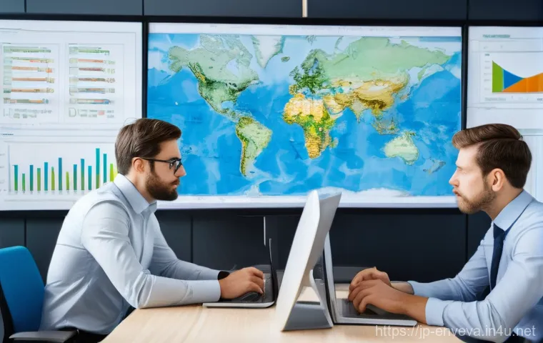 환경영향평가 보고서 작성 실수 사례 - **Prompt: "A diverse group of community members, including families with children (all children wear...